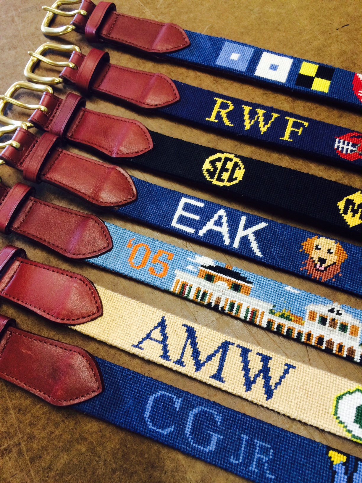 The Finest Needlepoint Products Belts Accessories – Custom Monogrammed  Products for College and University