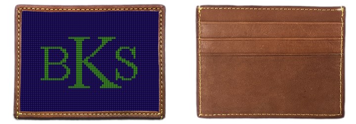 monogram card wallet